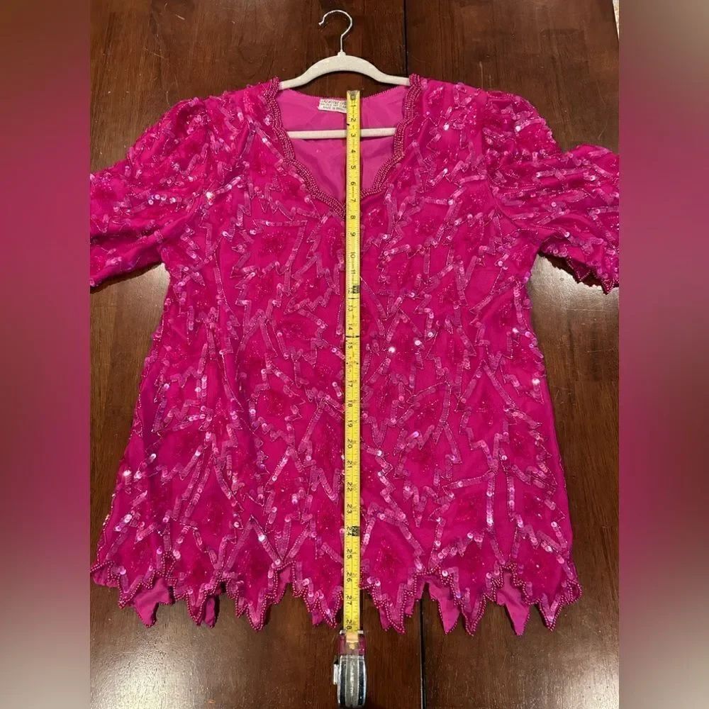 Vintage Creative Touch sequin blouse - Picture 4 of 5